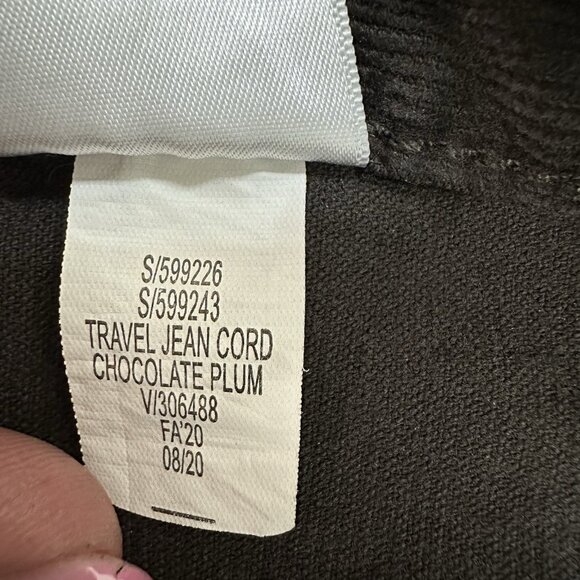 Banana Republic Corduroy Pants Mens 34x32 (Tag 34x34) Travel Cords Brown - Picture 7 of 10